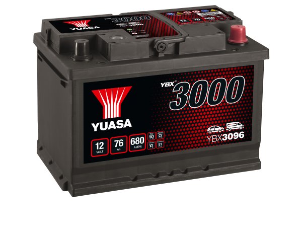 12V 76Ah 680A (EN) Yuasa YBX3096 SMF Autobatterie