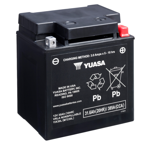 12V 30Ah Yuasa YIX30L-PW / YIX30L-PW Batterie für Sea-Doo
