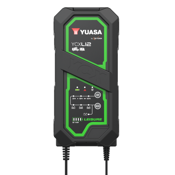 12V 12A Yuasa YCXL12 intelligentes Ladegerät auch für Lithiumbatterien