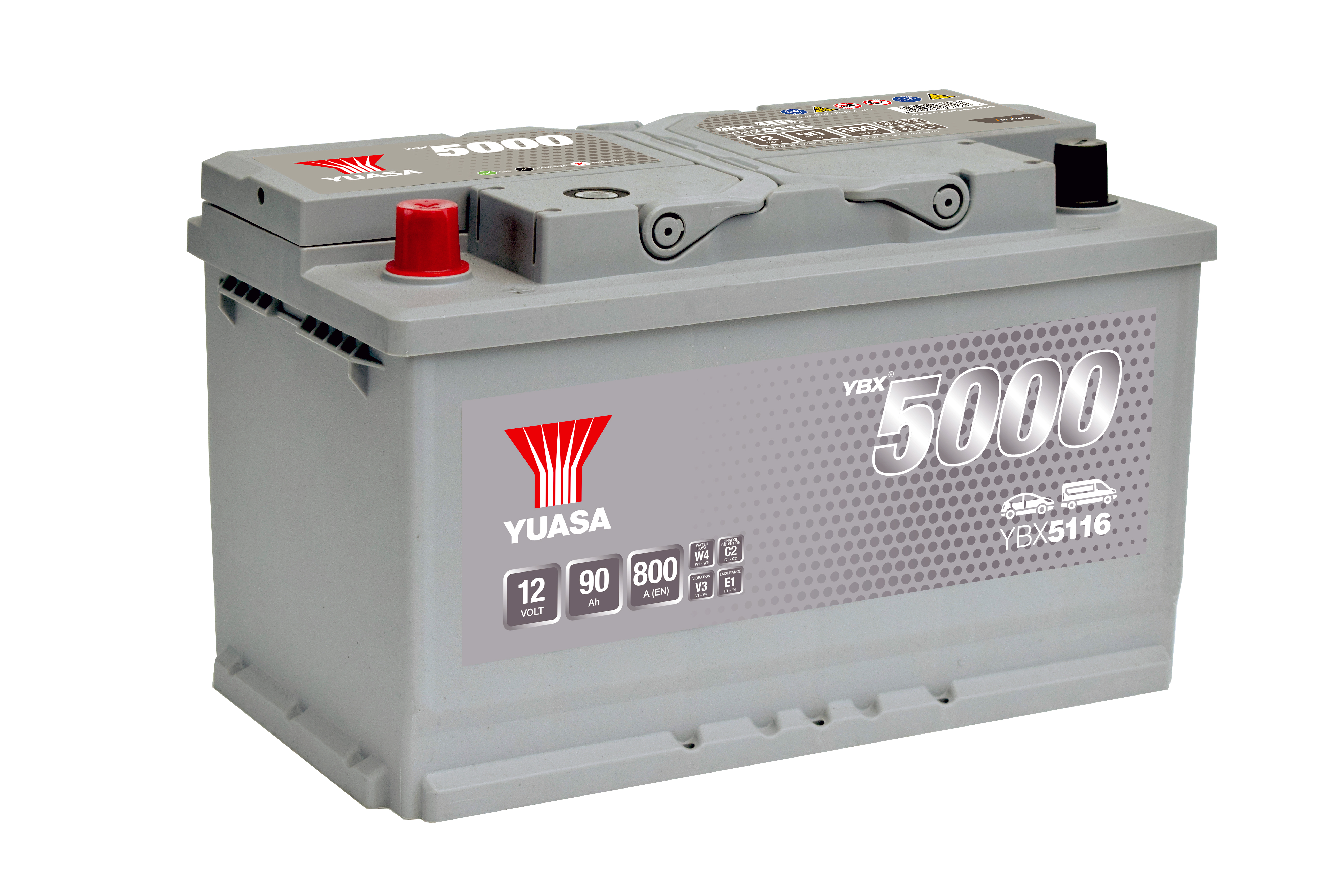 YUASA YBX7000 Batterie YBX7014 12V 65Ah 620A EFB-Batterie