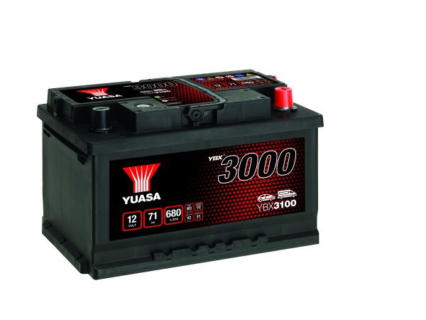 12V 71Ah 680A (EN) Yuasa YBX3100 SMF Autobatterie