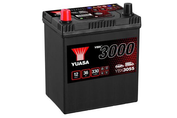 12V 36Ah 330A (EN) Yuasa YBX3055 SMF Autobatterie