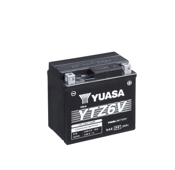 12V 5Ah 90A Yuasa YTZ6V / YTZ6V-BS AGM Motorradbatterie