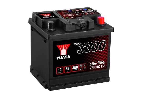 12V 52Ah 450A (EN) Yuasa YBX3012 SMF Autobatterie