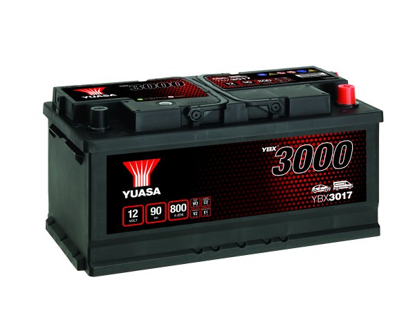 12V 90Ah 800A (EN) Yuasa YBX3017 SMF Autobatterie