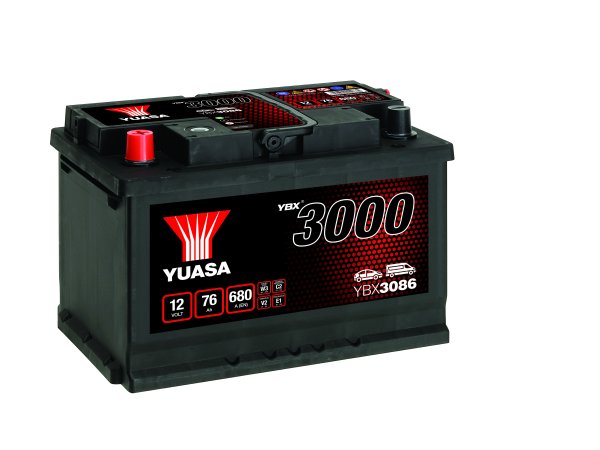12V 76Ah 680A (EN) Yuasa YBX3086 SMF Autobatterie