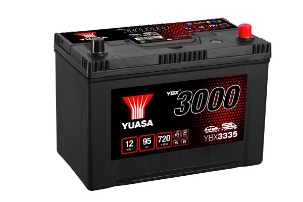 12V 95Ah 720A Yuasa YBX3335 SMF JIS D31 Autobatterie