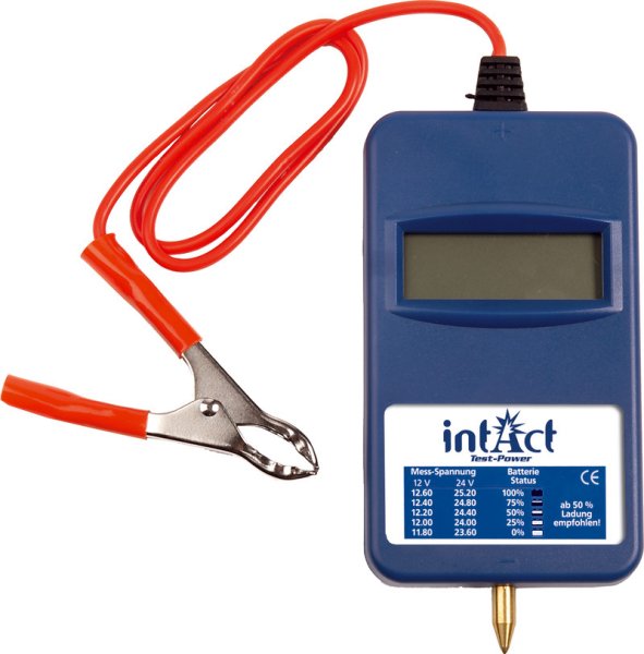 IntAct digital Voltmeter Test-Power OCV 12/24V Batterietester