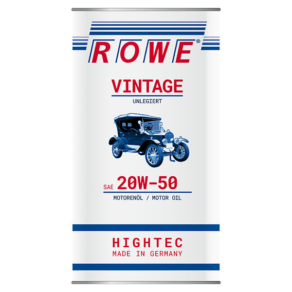ROWE HIGHTEC VINTAGE SAE 20W-50 UNLEGIERT Motorenöl für Oldtimer