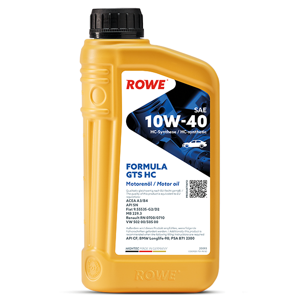 ROWE HIGHTEC FORMULA GTS SAE 10W-40 HC Motorenöl