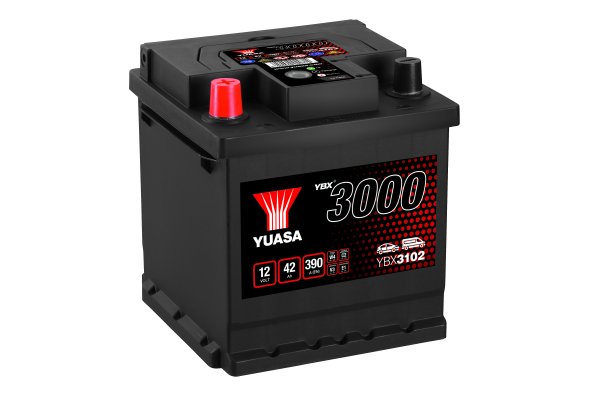 12V 42Ah 390A (EN) Yuasa YBX3102 SMF Autobatterie
