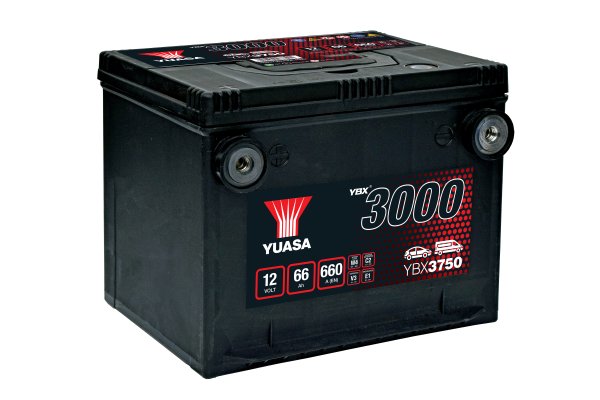 12V 66Ah 660A Yuasa YBX3750 (US 75R FT) BCI-75 Autobatterie
